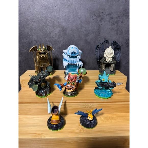 Skylanders Other - Skylanders Spyros Adventure Lot of 8 Darklight Crypt Dragon's Peak Prism Break